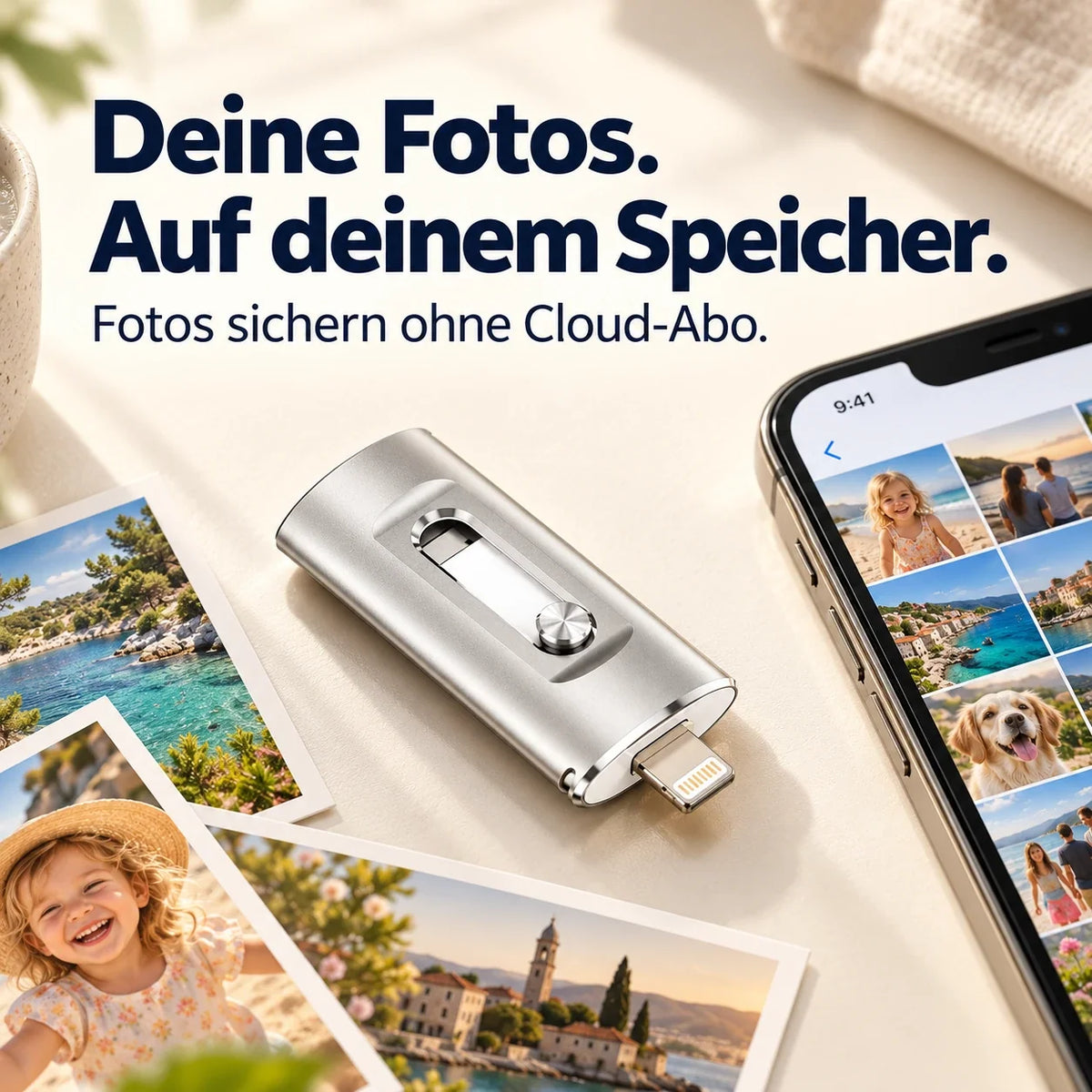 Fotostick für iPhone, Android & PC