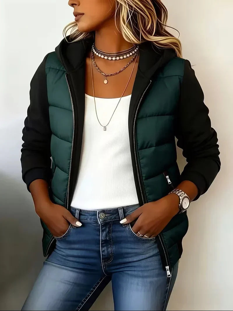 Sabrina Gefütterte Jacke mit Kapuze