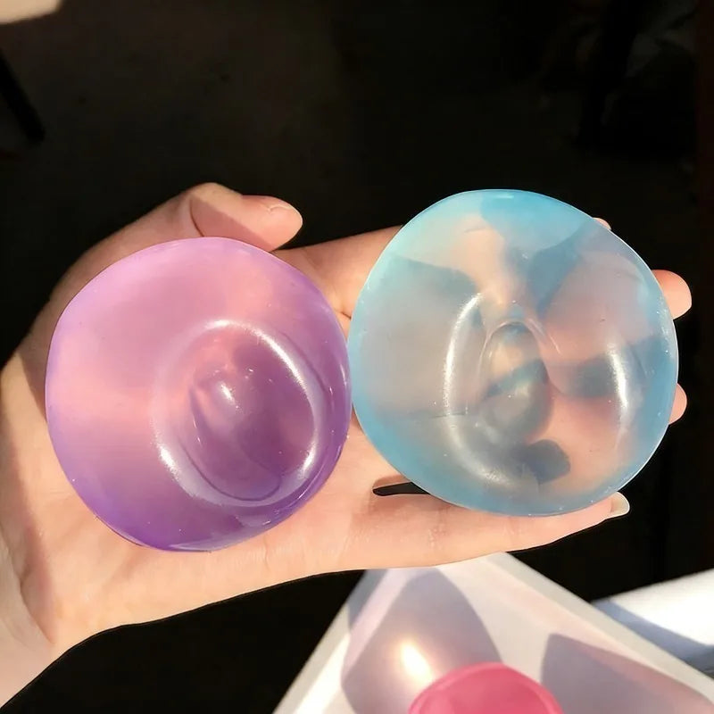 Kokosnussöl-Squishy 4er-Pack, Anti-Rückprall-Stressbälle in vier Farben