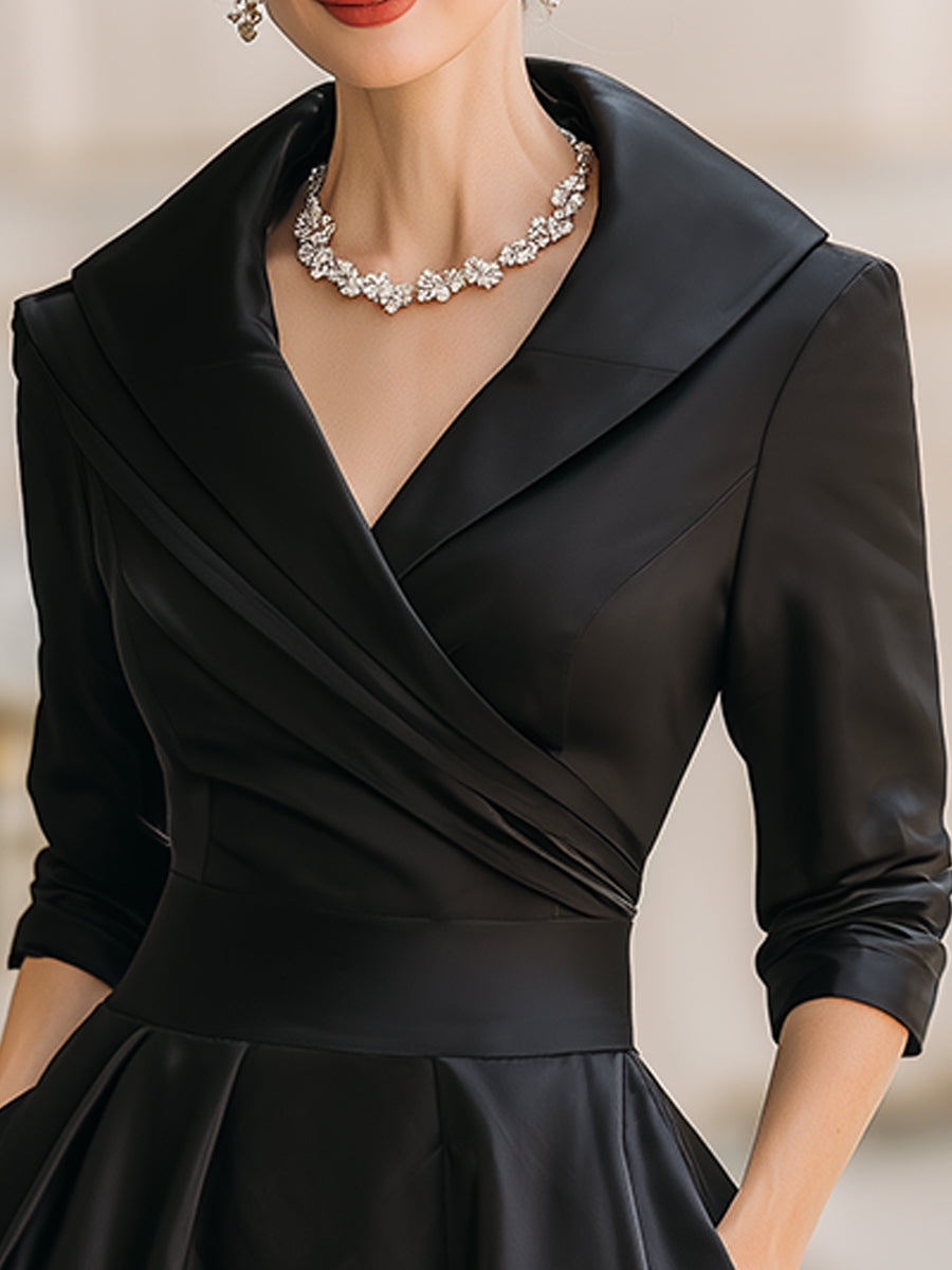 Coraline Elegantes Abendkleid mit V-Ausschnitt