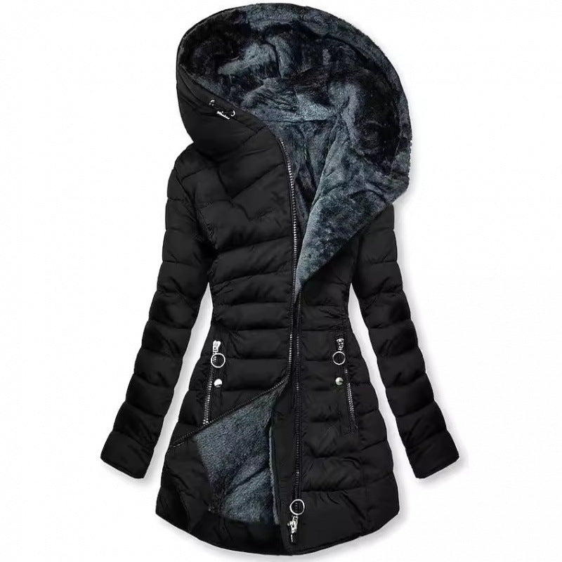 Daunenjacke mit Kapuze