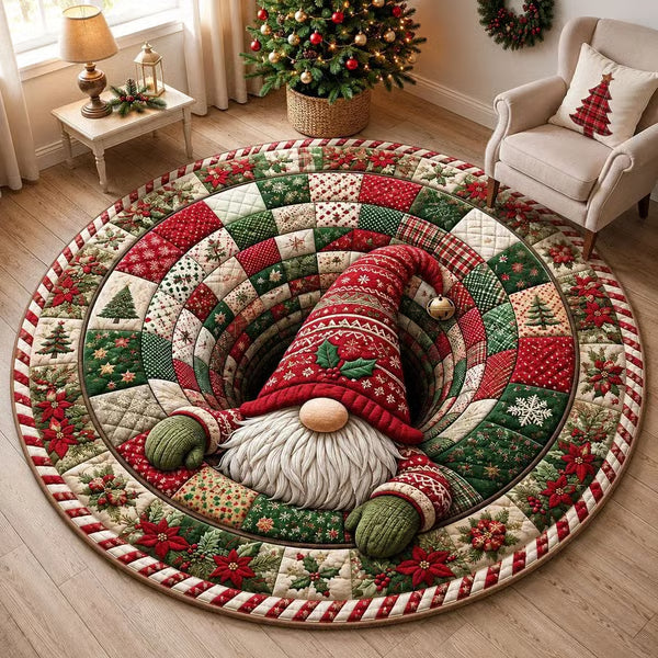 3D-Wirbelquilted Weihnachtsteppich