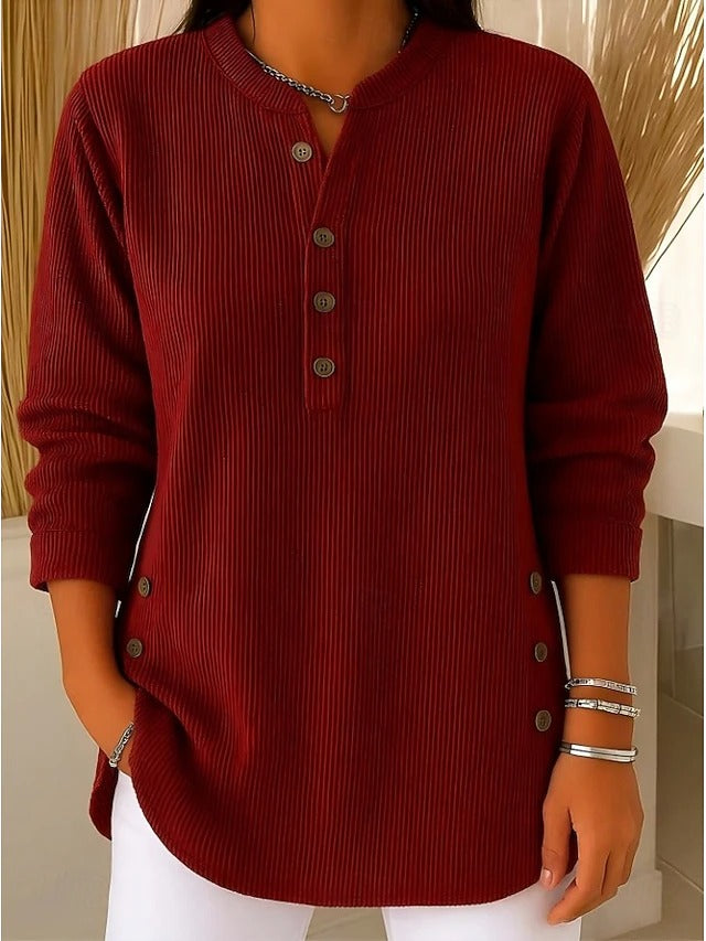 Relaxed Rundhals-Pullover