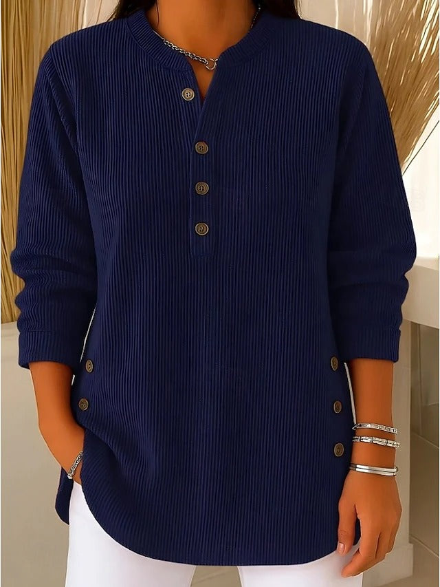 Relaxed Rundhals-Pullover