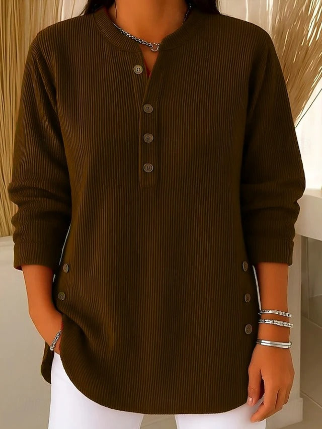 Relaxed Rundhals-Pullover