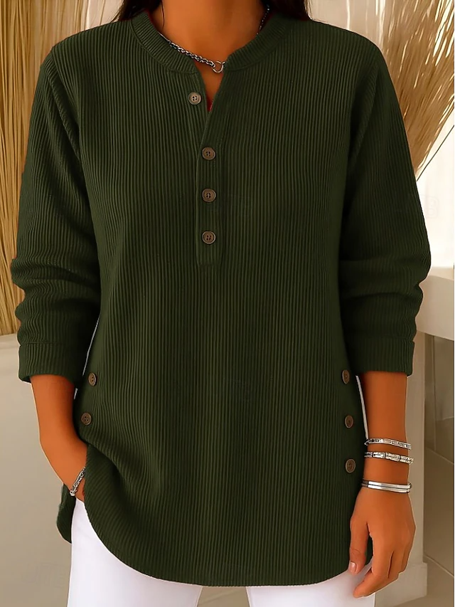 Relaxed Rundhals-Pullover