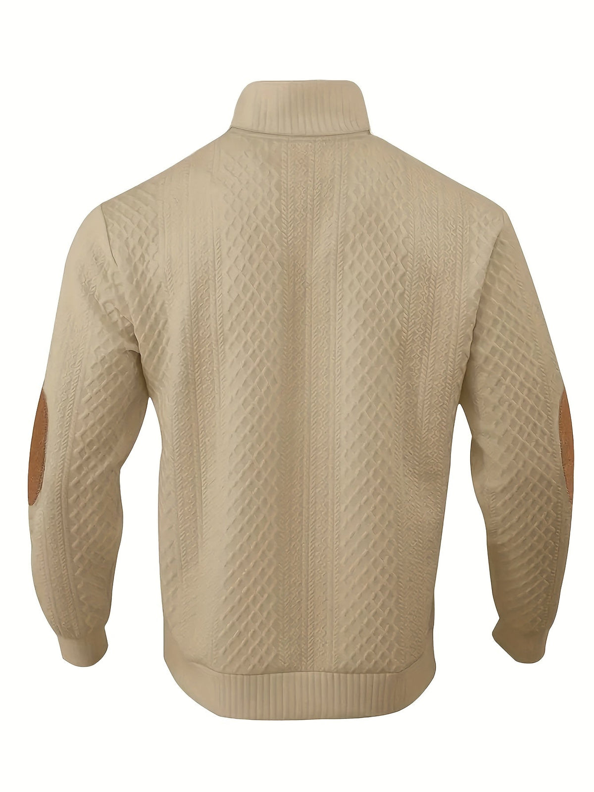 Strukturierter Pullover mit Stehkragen