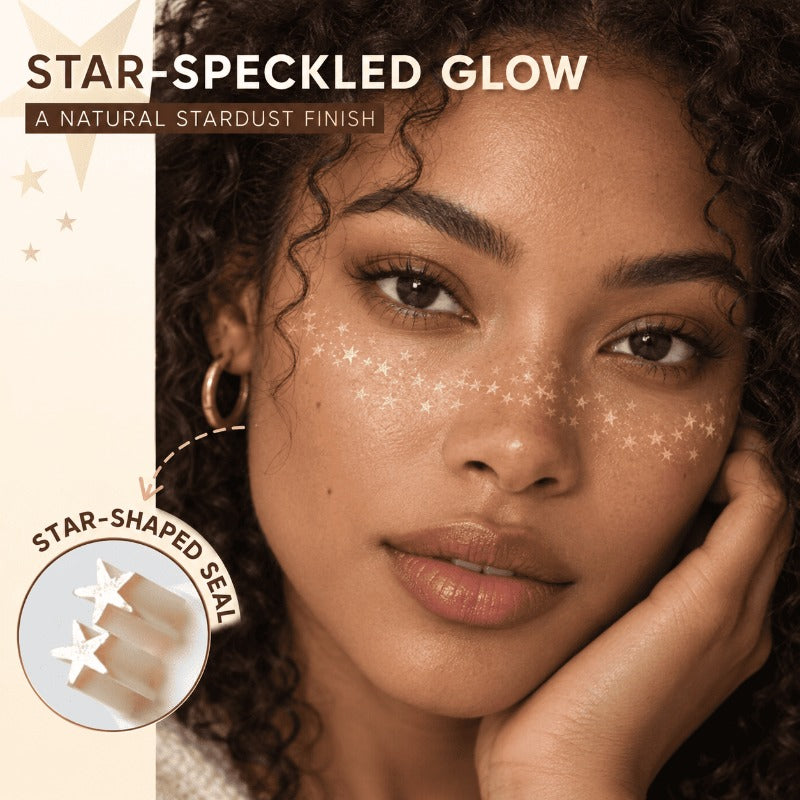 Glitzer-Stern Make-up-Stempel