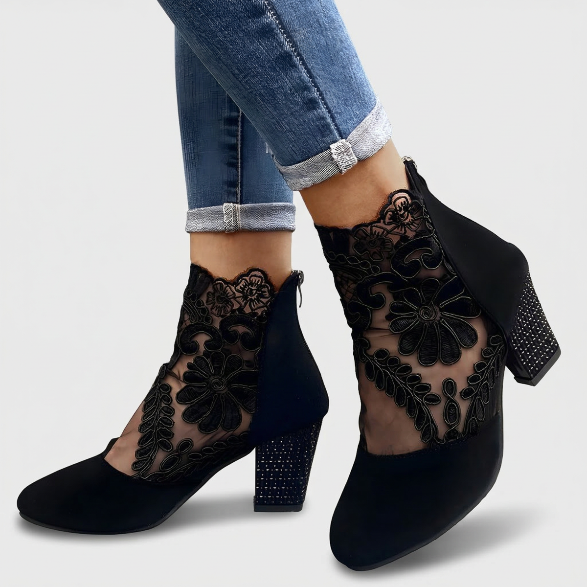 Stylische atmungsaktive orthopädische Absatzschuhe