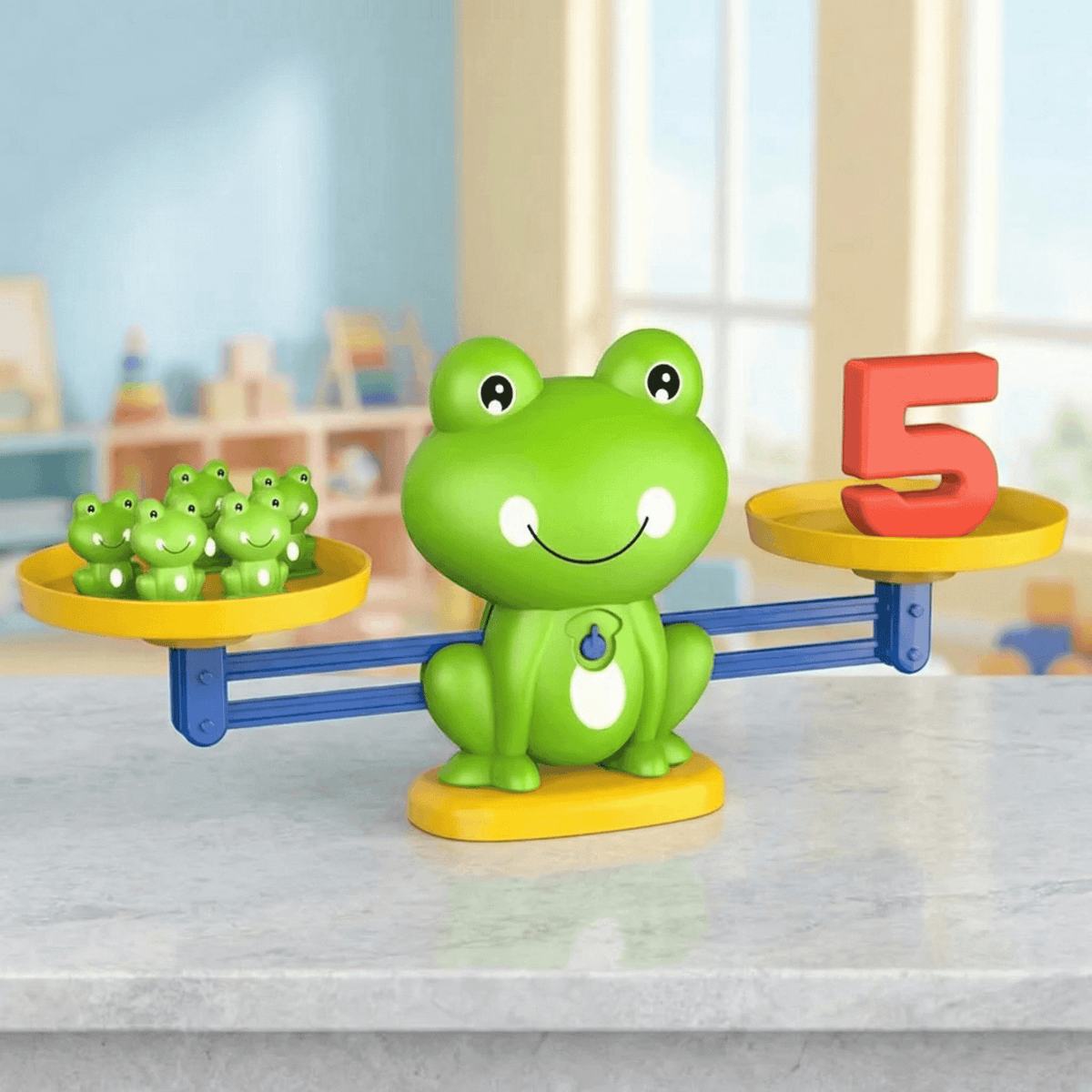 Frosch-Waage Mathe-Spiel für Frühlerner