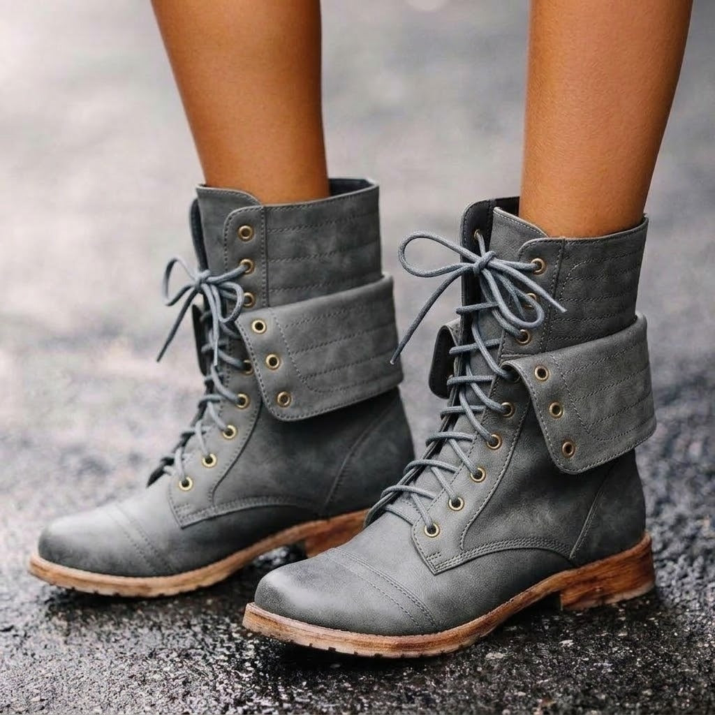 Rowena Damen Vintage Schnürstiefel