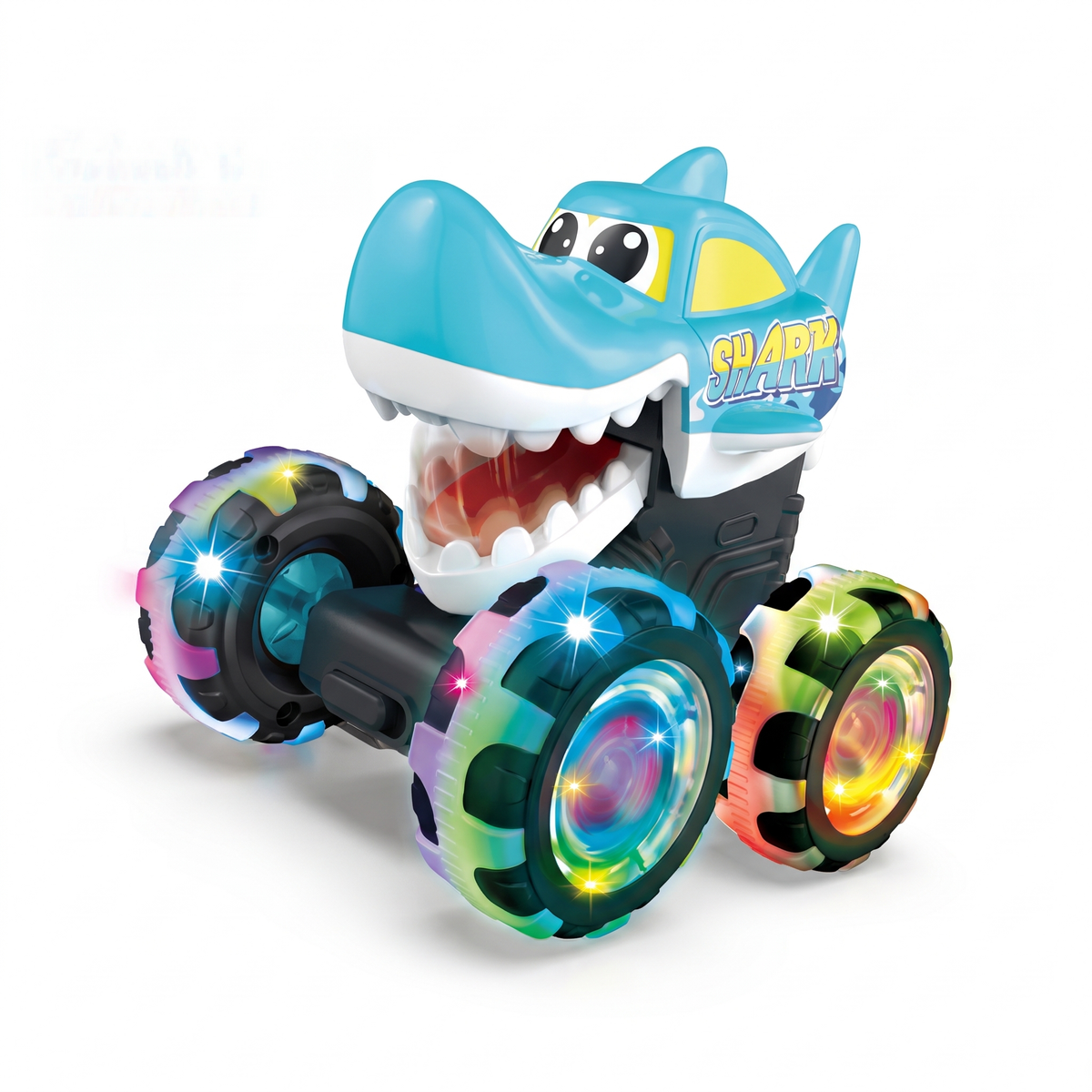 Press & Go Tier-Monster-Truck mit LED-Rädern
