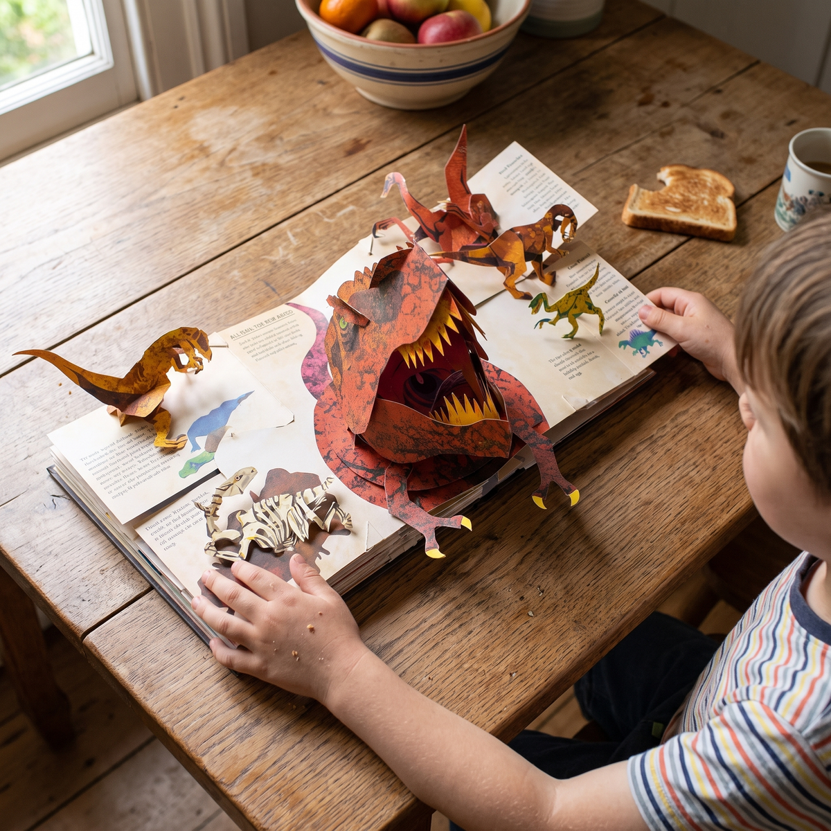 Interaktives 3D-Dinosaurier-Entdeckungsbuch für Kinder