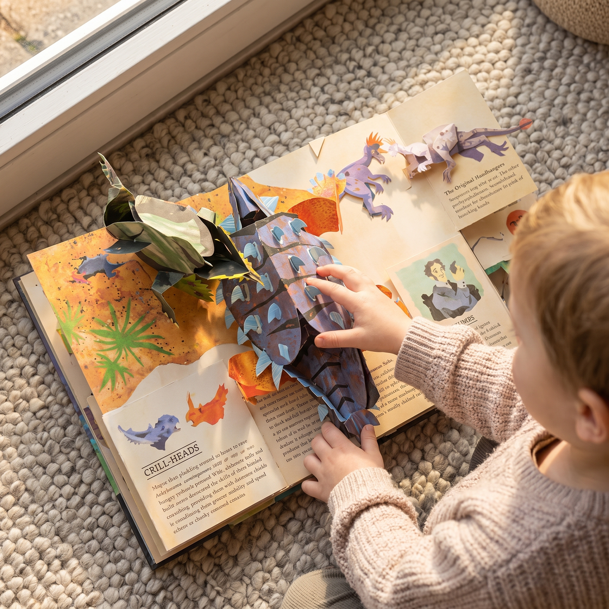 Interaktives 3D-Dinosaurier-Entdeckungsbuch für Kinder