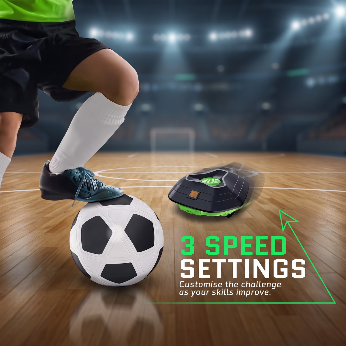 Interaktiver Fußball-Trainingsroboter mit intelligenter Ballverfolgung