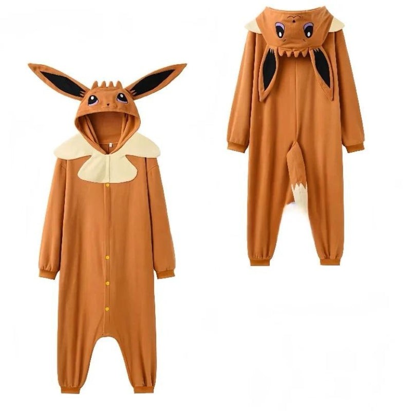 Kapuzen-Charakter-Onesie-Pyjamas für Erwachsene und Kinder