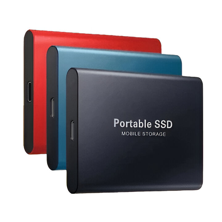 Tragbare Solid State Drive mit universellem Portanschluss und mobilen Adaptern
