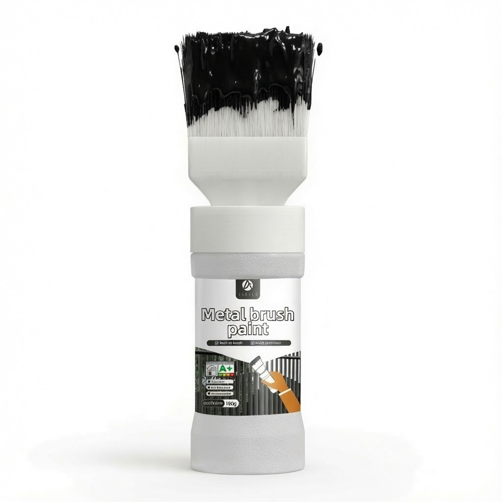 Wasserbasierte Metallic-Farbe mit integriertem Pinsel