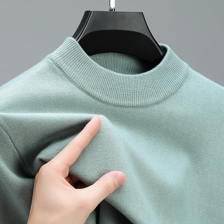 Hochwertiger Herren-Kaschmirpullover mit elegantem Saum