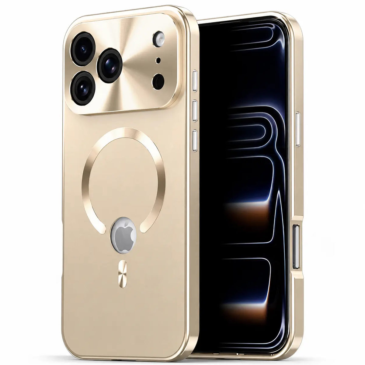 Magnetische iPhone-Hülle mit Metallrahmen und Privacy-Schutz