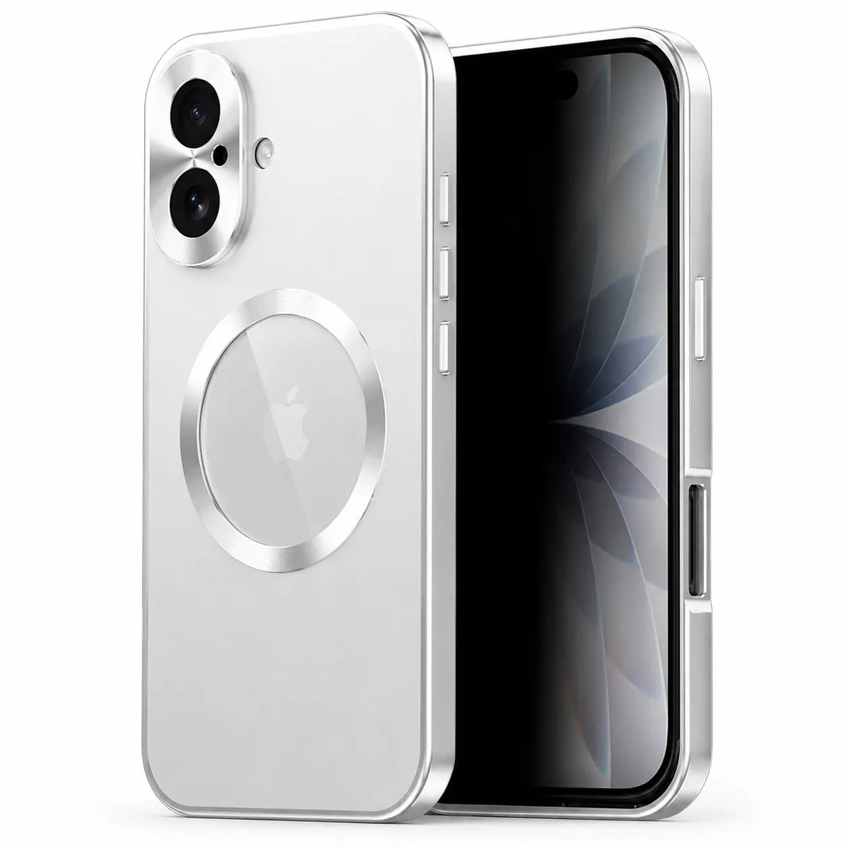 Magnetische iPhone-Hülle mit Metallrahmen und Privacy-Schutz