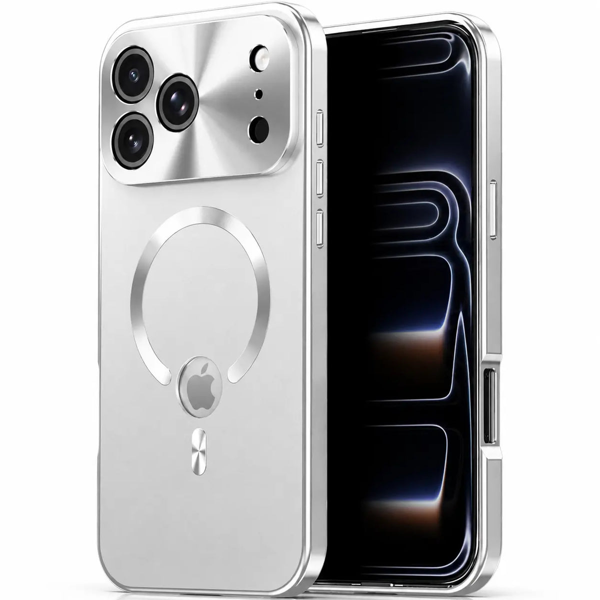 Magnetische iPhone-Hülle mit Metallrahmen und Privacy-Schutz