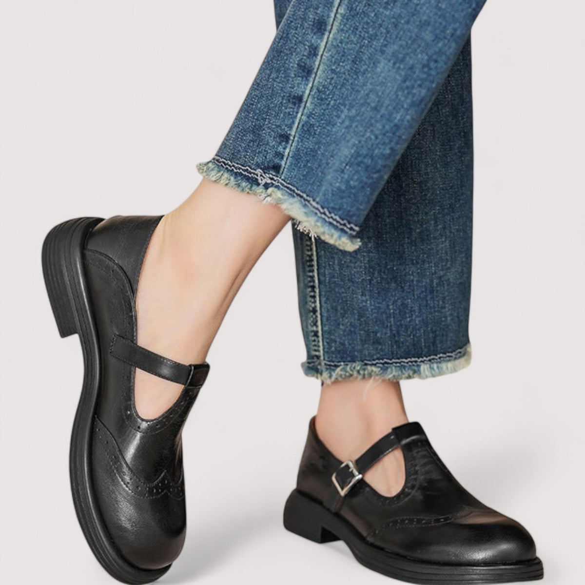 Orthopädische Leder-Flats