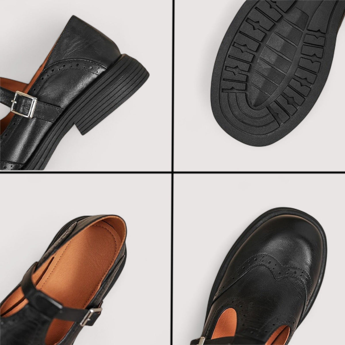 Orthopädische Leder-Flats