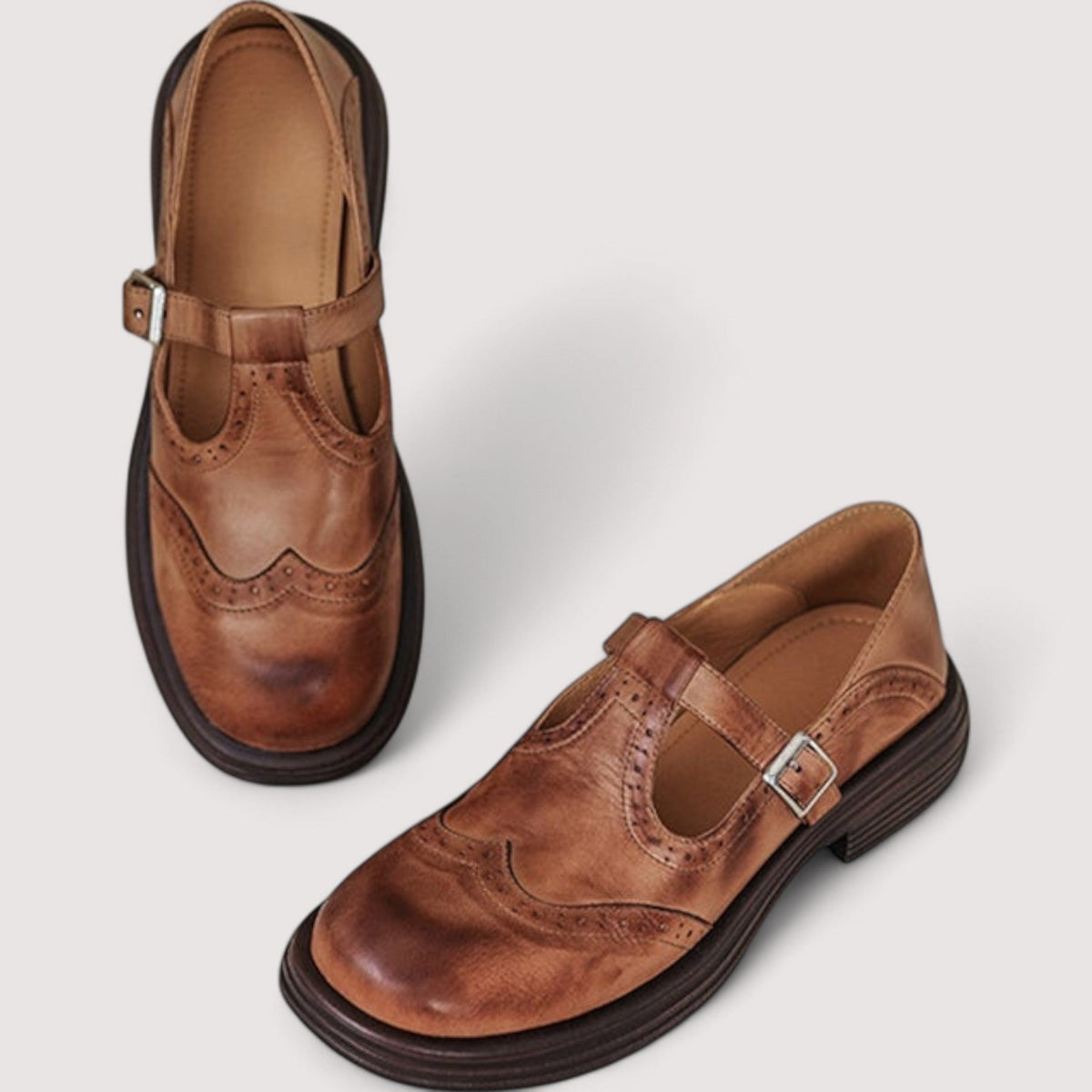 Orthopädische Leder-Flats