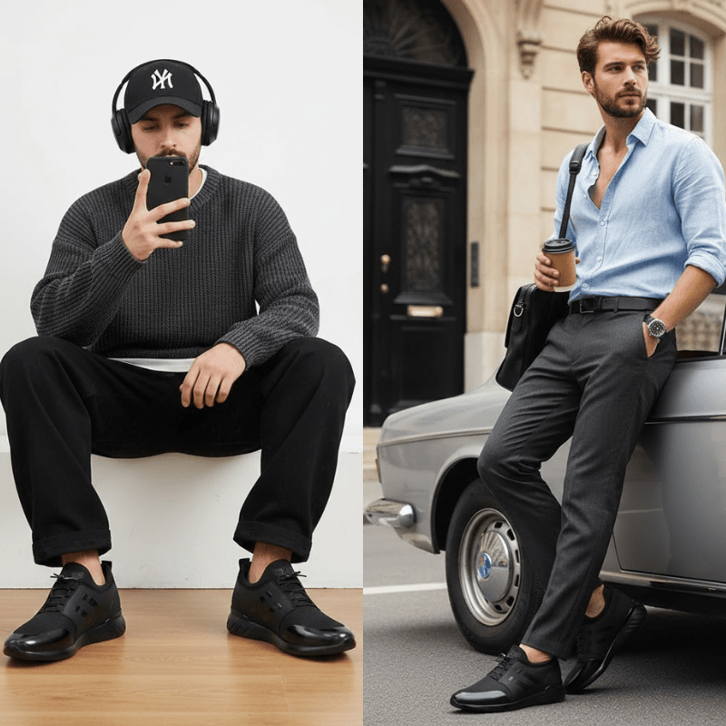 Matteo Luxus Leder Herren-Sneakers