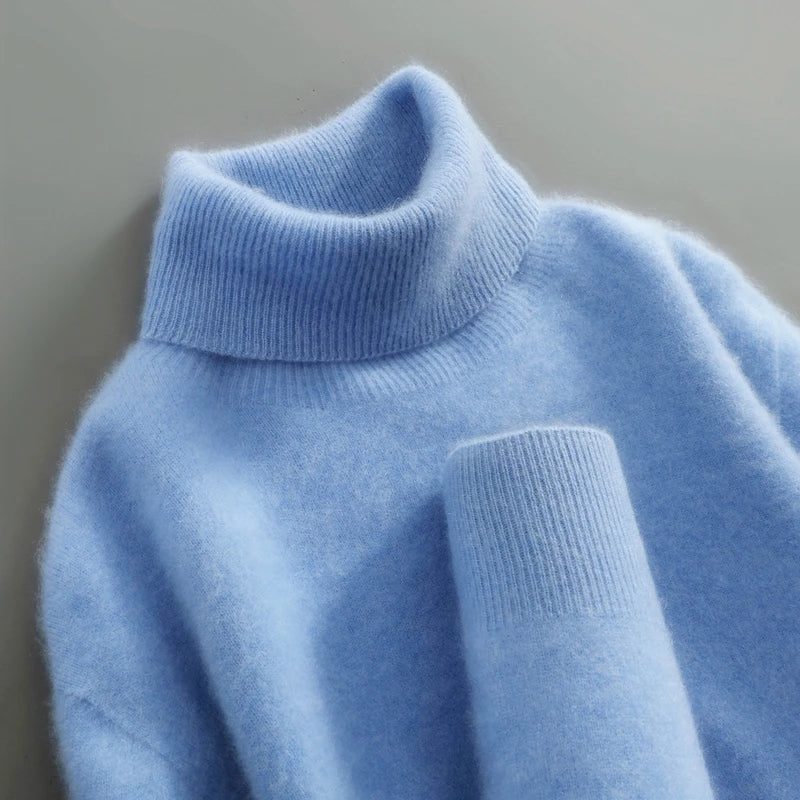 Rollkragenpullover aus Merinowolle für Damen