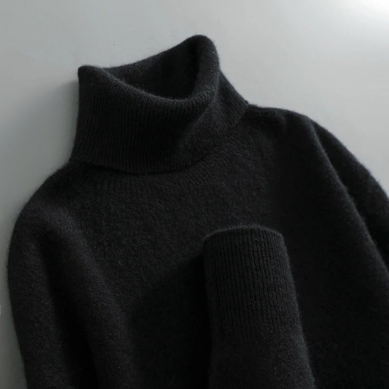 Rollkragenpullover aus Merinowolle für Damen