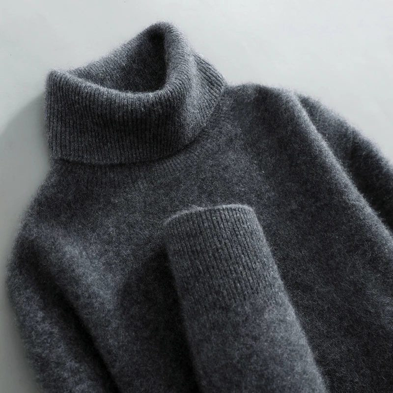 Rollkragenpullover aus Merinowolle für Damen