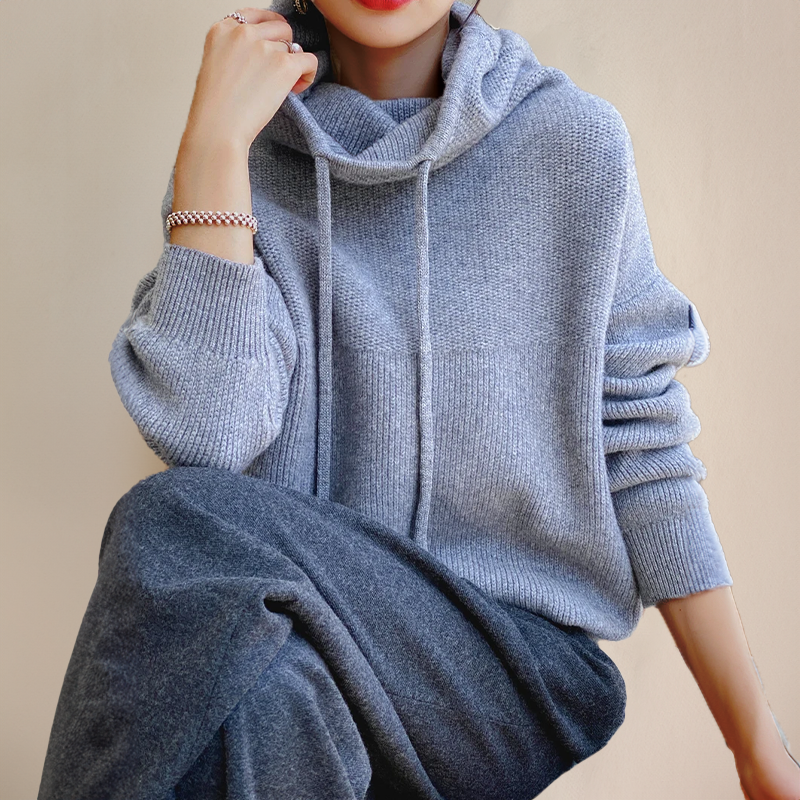 Merinowolle Damen Rollkragenpulli