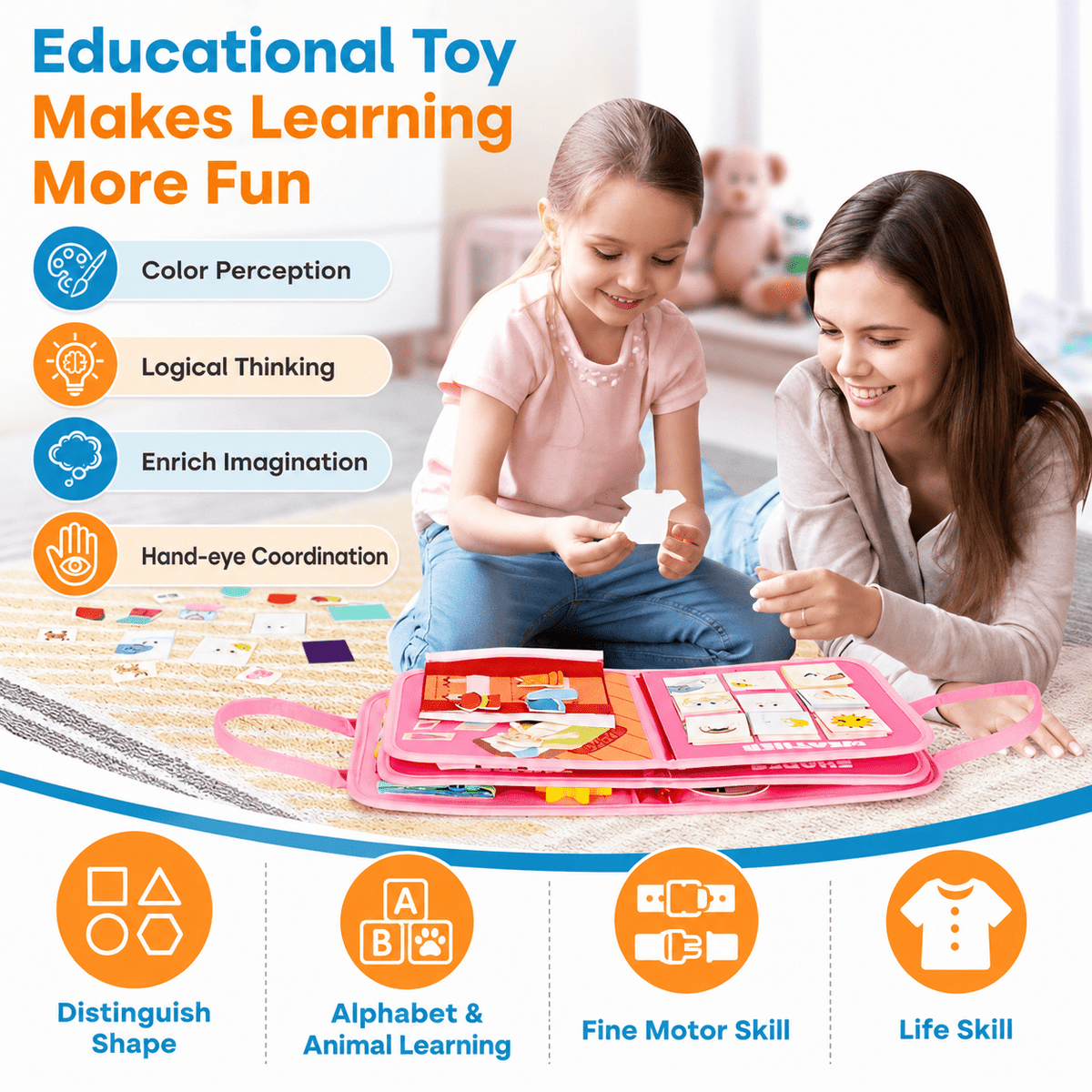Montessori Busy Board - Verbesserte Edition