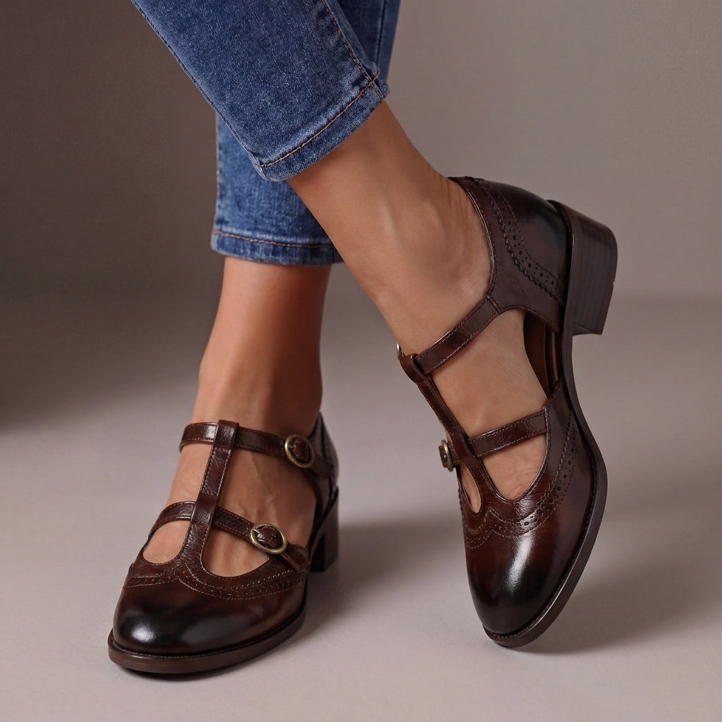 Lucinda Leder Brogue Mary Janes