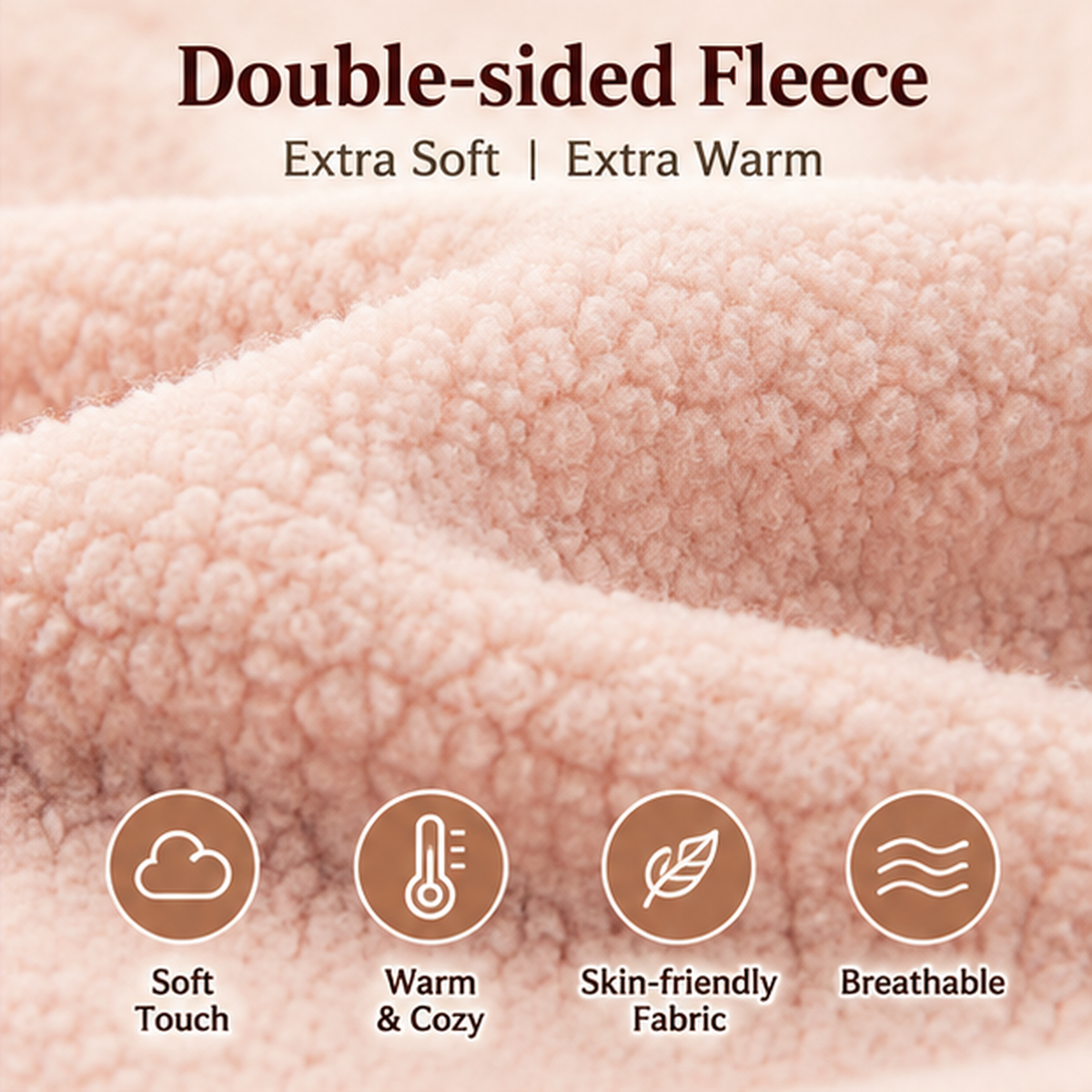 Eleganter floraler Fleece-Halswärmer für Damen – weich und kuschelig
