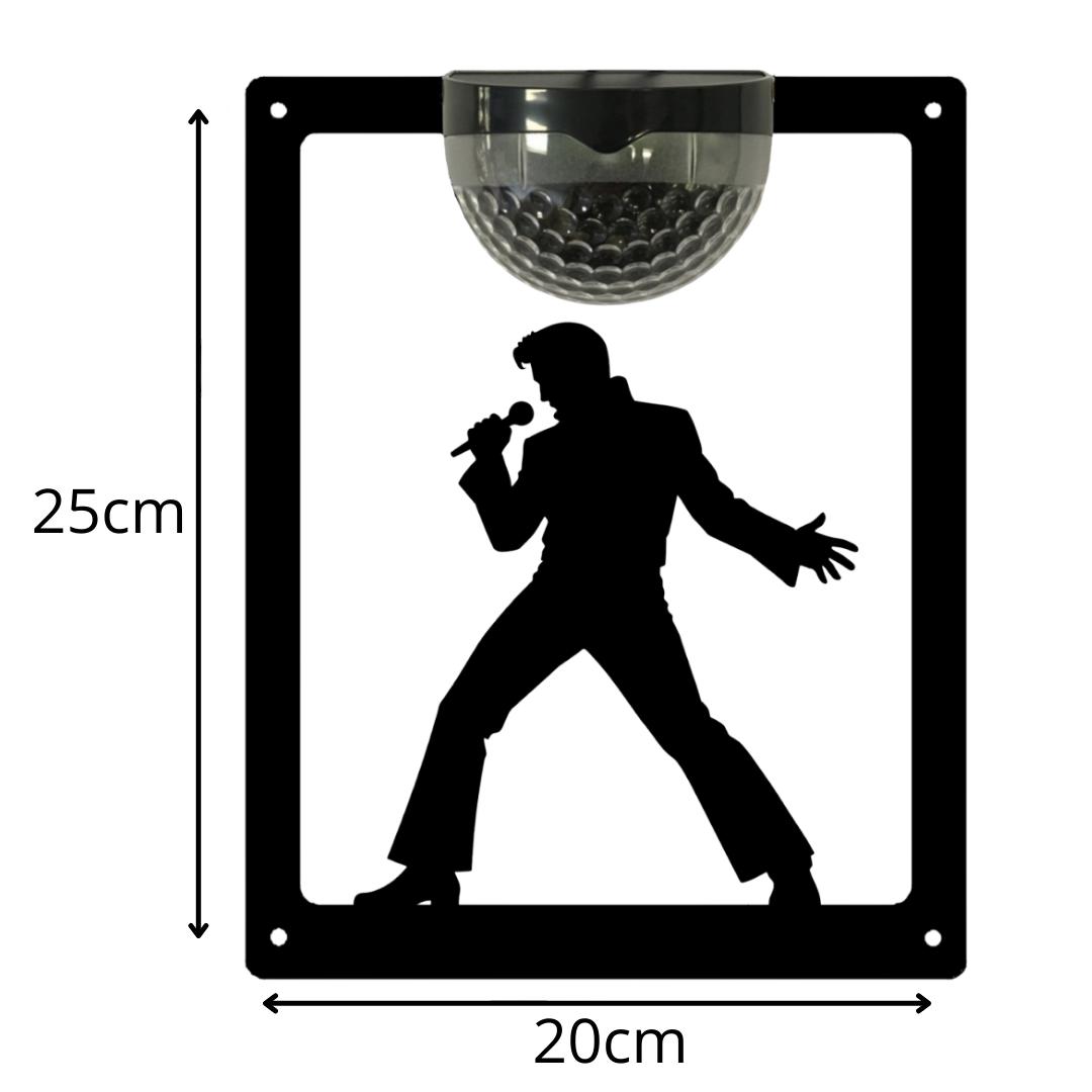 Elvis Solar-Wandplakette mit LED-Beleuchtung