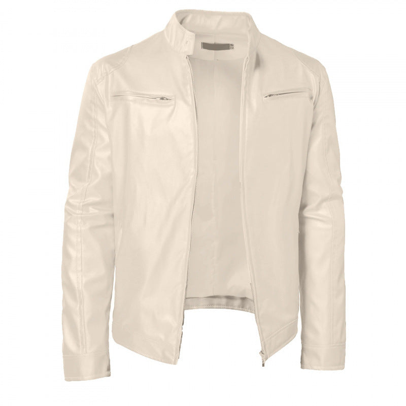 Herren Reißverschluss-Jacke mit Stehkragen und Reißverschlusstaschen