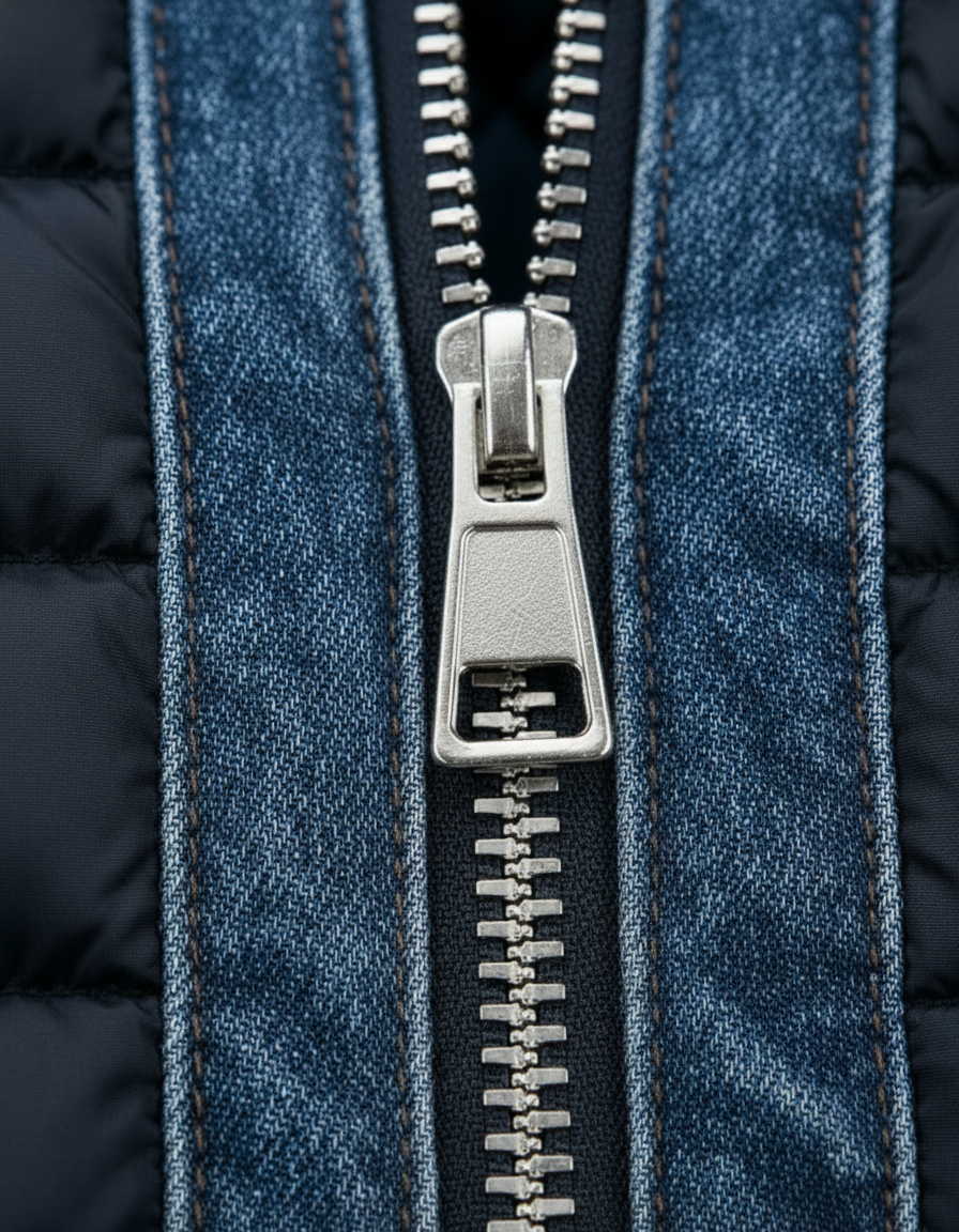 Zacharie - Moderne gesteppte Denim-Jacke
