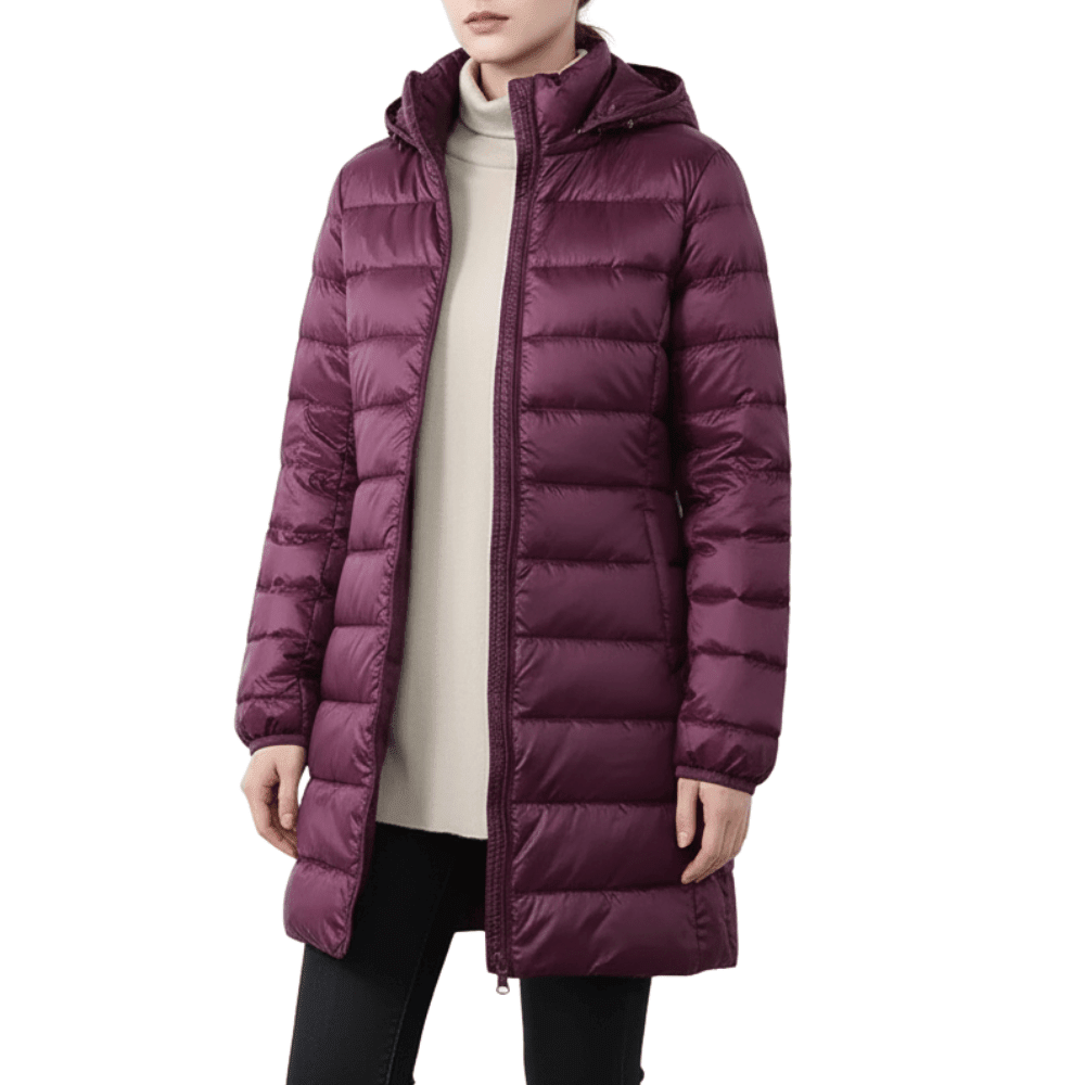 Puffer Coat, leichte faltbare Daunenjacke