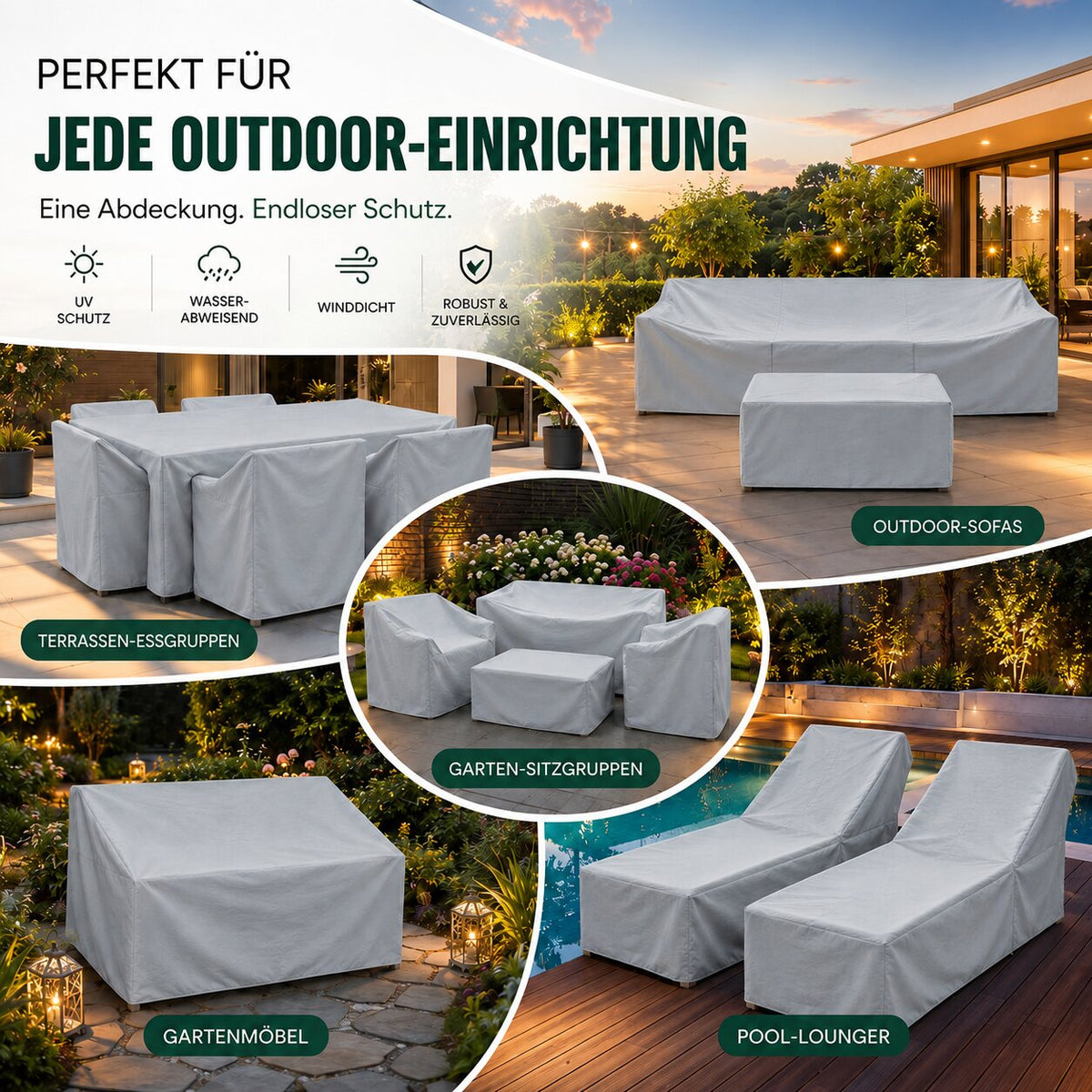 Schutzhülle für Gartenmöbel