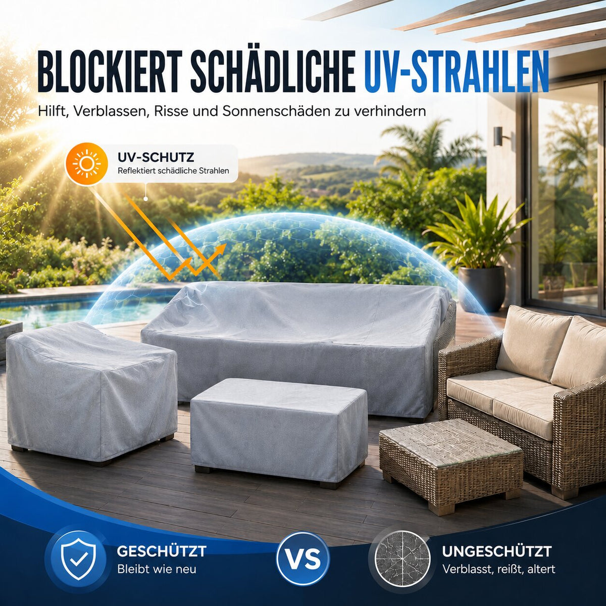 Schutzhülle für Gartenmöbel