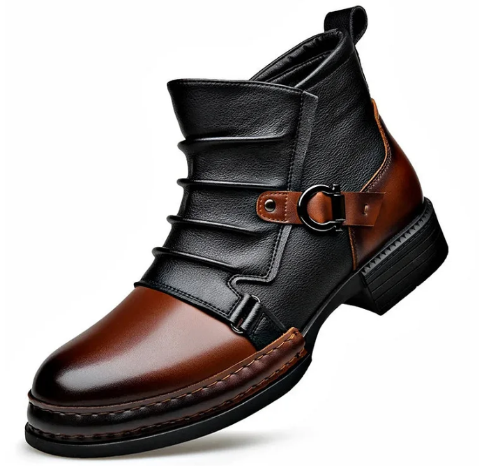 Stiefeletten aus echtem Leder für Herren