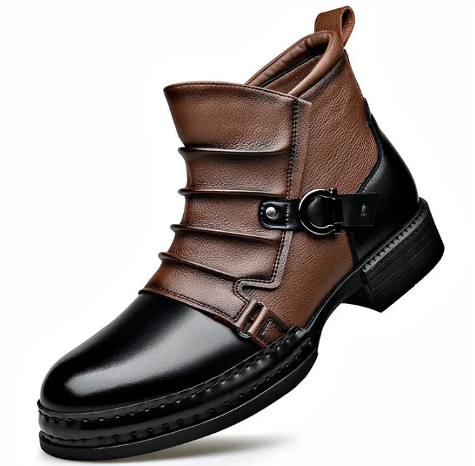 Stiefeletten aus echtem Leder für Herren