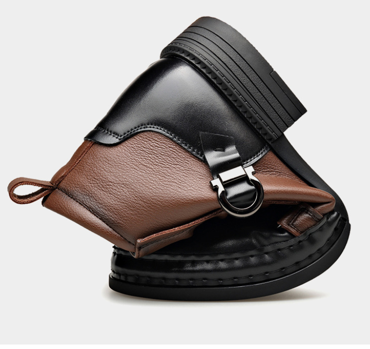 Stiefeletten aus echtem Leder für Herren