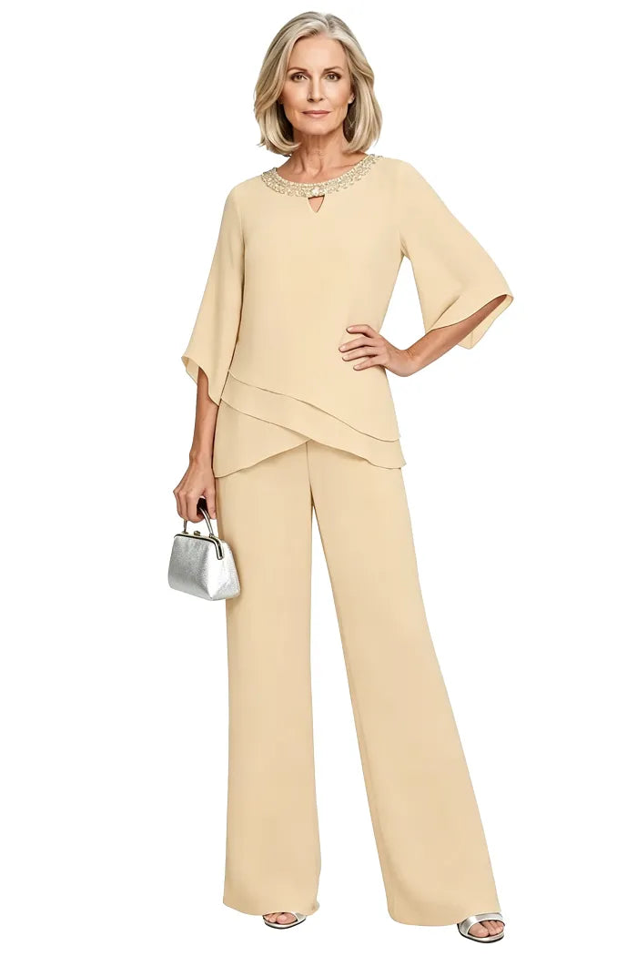 Elegantes Loose-Fit Formelles Hosenanzug-Set