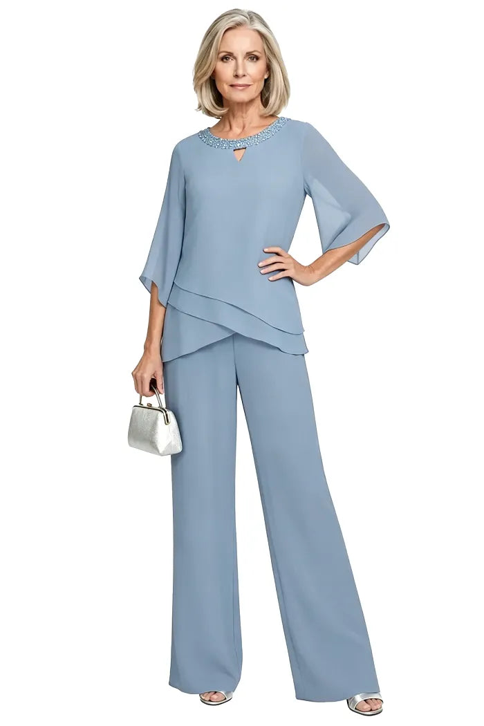 Elegantes Loose-Fit Formelles Hosenanzug-Set