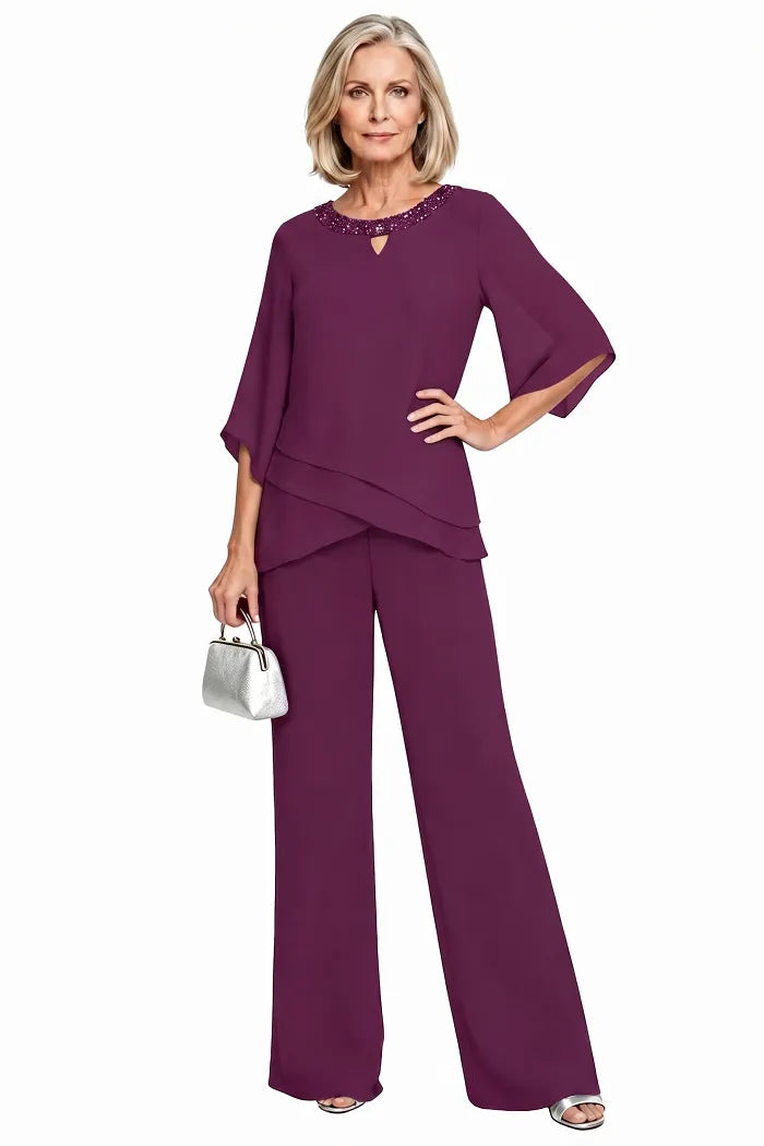 Elegantes Loose-Fit Formelles Hosenanzug-Set
