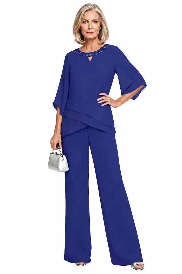 Elegantes Loose-Fit Formelles Hosenanzug-Set
